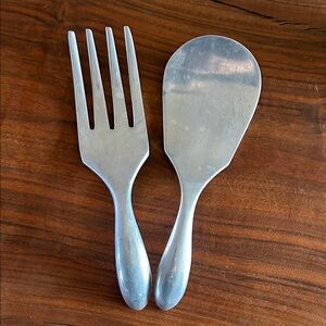 Nambe Salad Utensils Set (vintage)